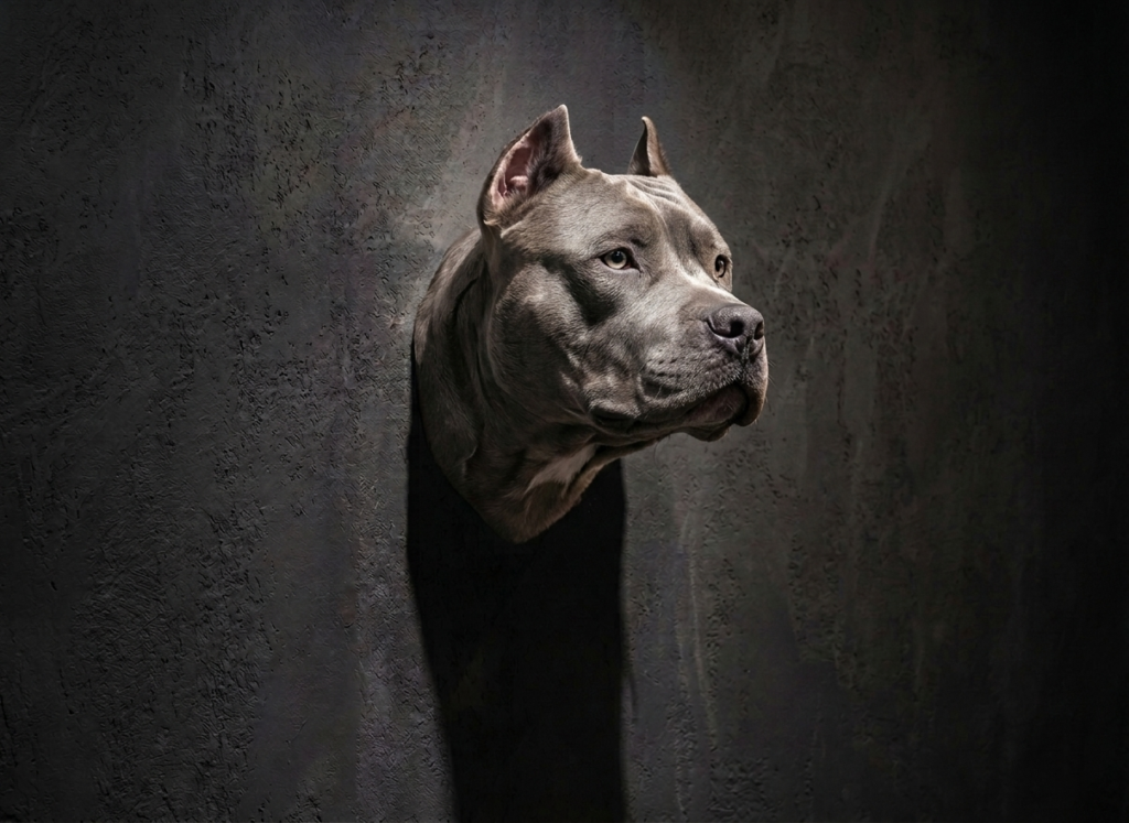 Pitbull reference photograph for The Ares sculpture